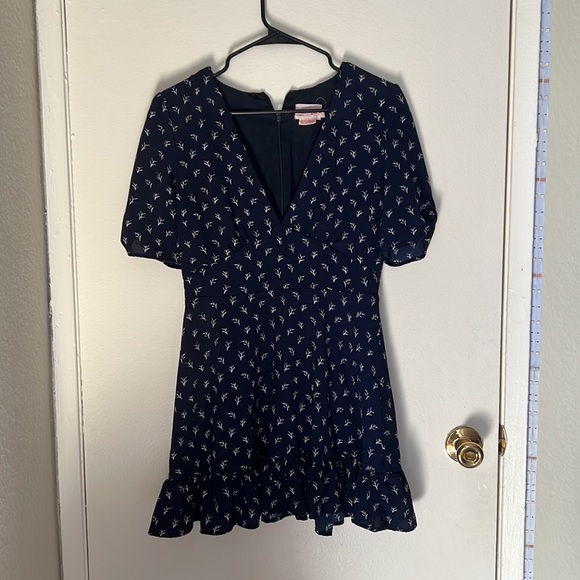 Showpo Mini Dress in Navy Blue Floral - Picture 7 of 9
